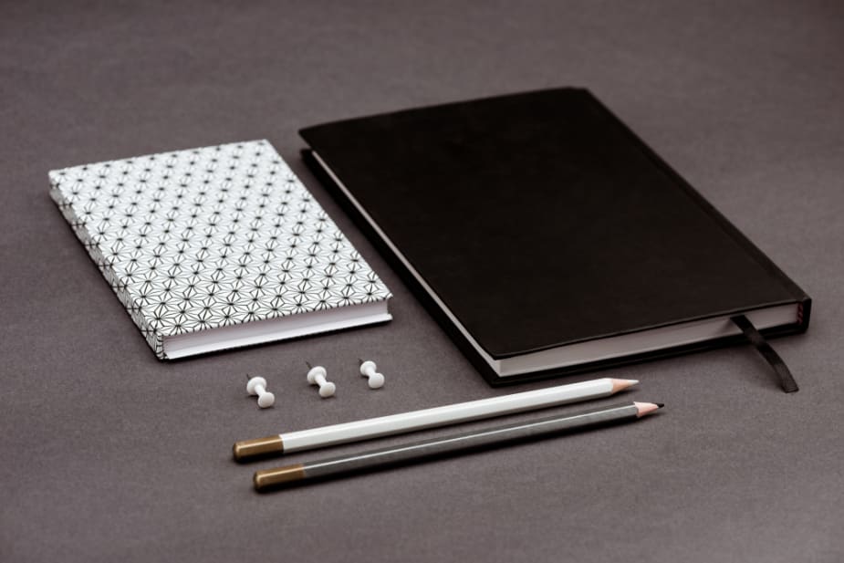 Pen and books