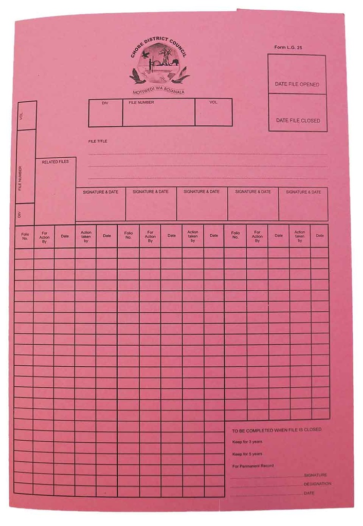 Record Books Sample